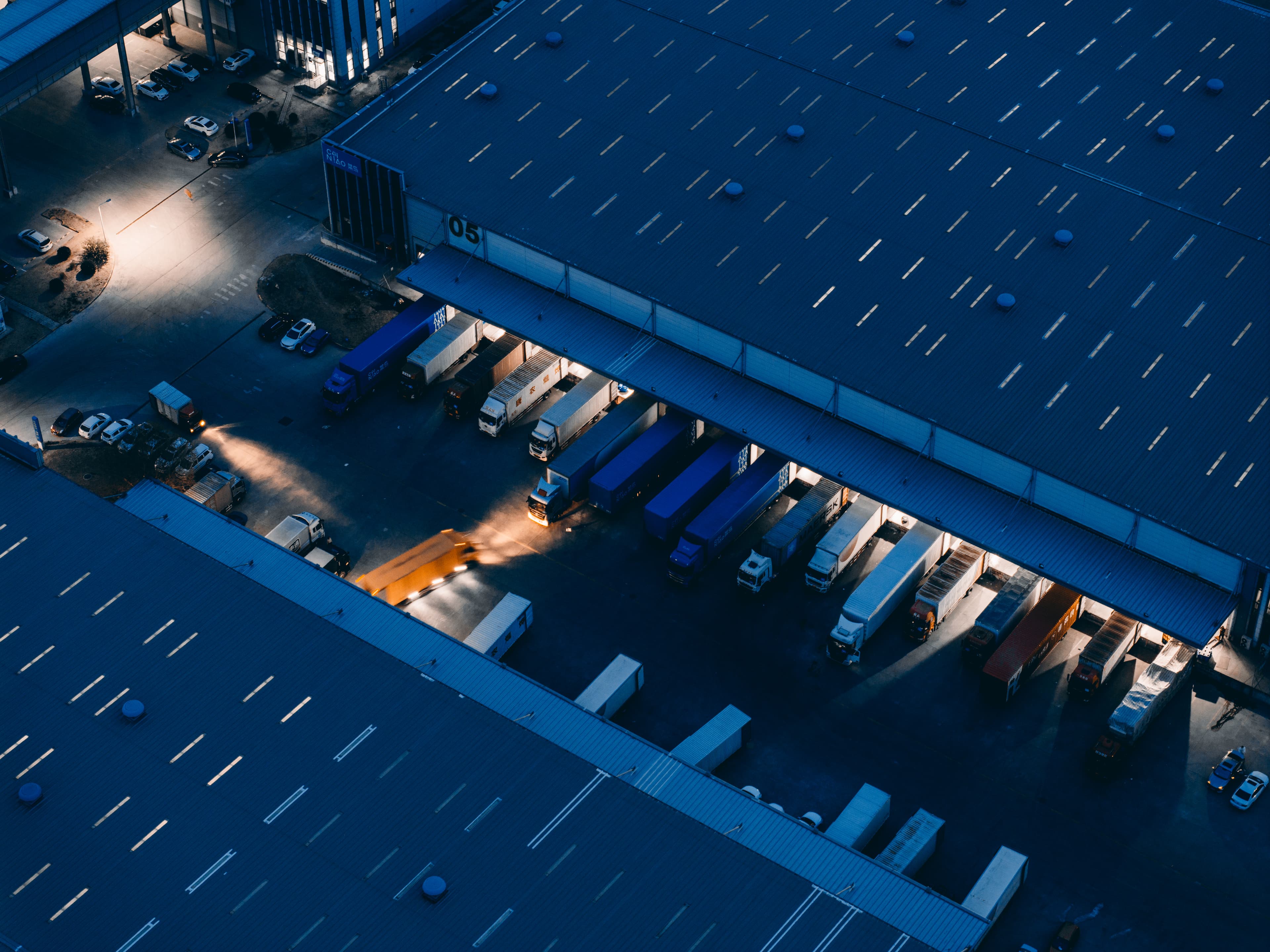 Production line — wide view